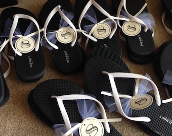 Flip Flop Size Tag, Flip Flop Basket Sign, Dancing Shoes Tag, Wedding Reception, Chic Wedding, Shimmer Size Tags