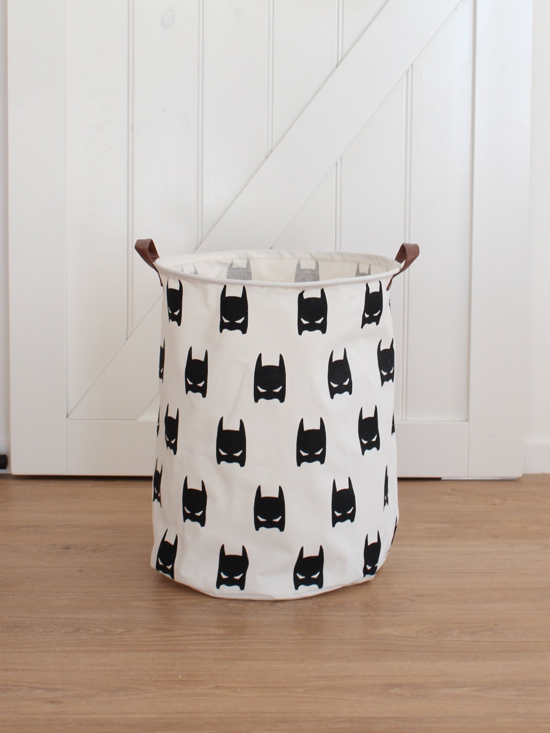 Super Hero Black Extra Large Canvas Storage Bags