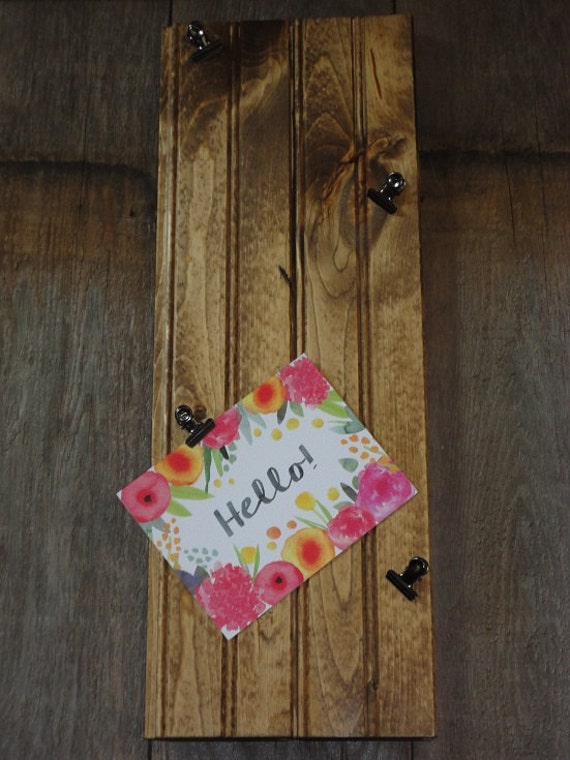 Rustic Clip Board Natural Wood Frame Farmhouse Frame Clip