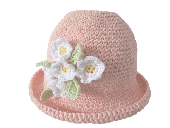 Cotton Daisy Hat. Crochet Pattern. PDF Download
