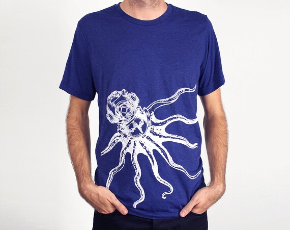 Octopus Unisex T Shirt Octopus Shirt Men's by LotusLeafCreations