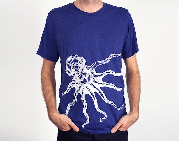 Octopus Unisex T Shirt Octopus Shirt Men's by LotusLeafCreations