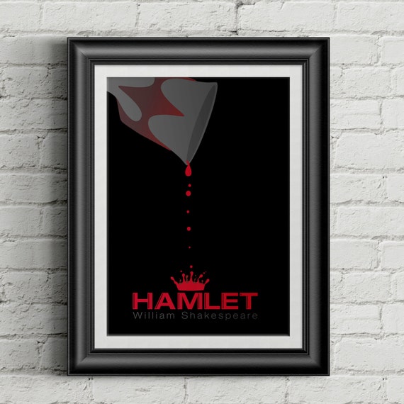 Hamlet By William Shakespeare Minimalist Poster