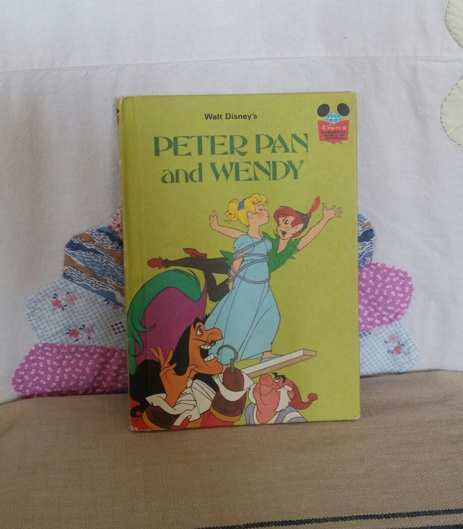 1981 Peter Pan And Wendy Book Walt Disney Hardback First