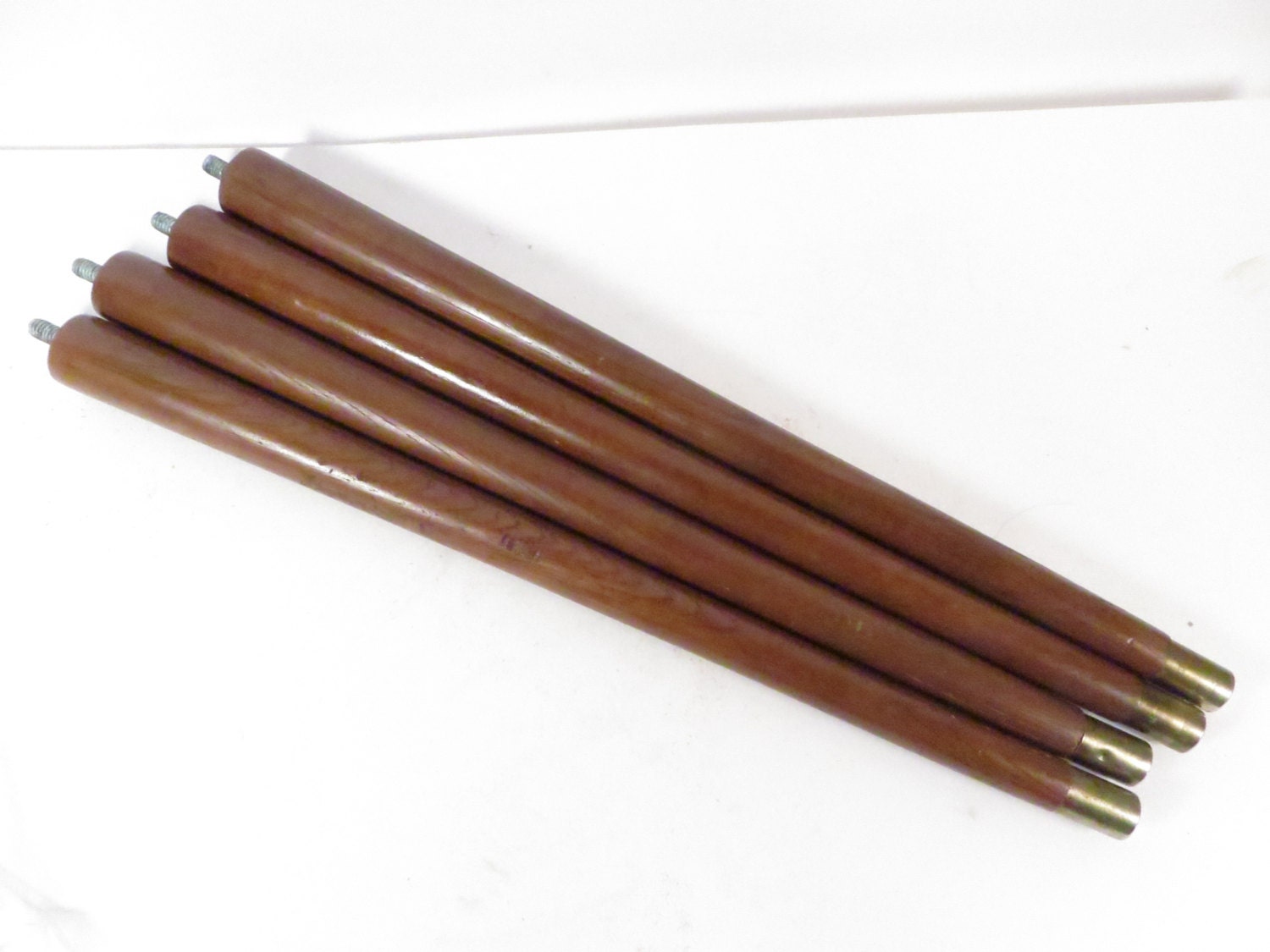 Set of 4 Mid Century Tapered Legs 16 Inch Mid Century Wood Table Legs