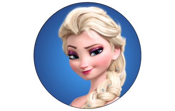ELSA Head EDIBLE cake topper decoration birthday Custom ...