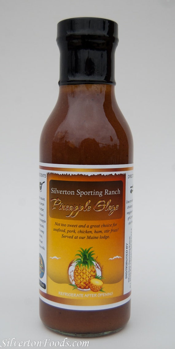 Items similar to Pineapple Glaze Maine Made Sauce with Honey Bourbon on