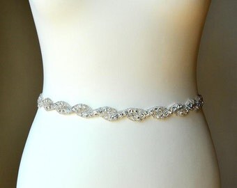 Bridal Belt Sash Rhinestone Belt Sash Flower Girl Bridesmaid Gift Sash belt Crystal Dress Sash Belt