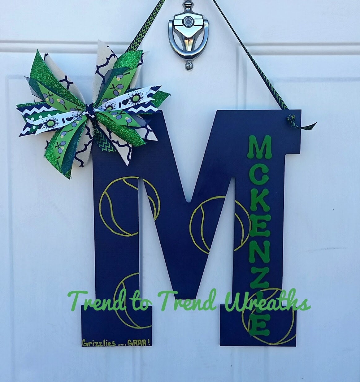 Wooden Tennis Letter Tennis Tennis Wall by TrendtoTrendWreaths