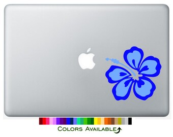 Hibiscus Laptop Decal (Multi-color)