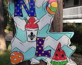 Lauren Seago Rainbow Snowball Door Hanger main image 1
