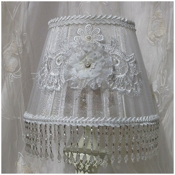 shabby chic lshade organza lshade white lshade shabby chic lshade organza lshade white lshade