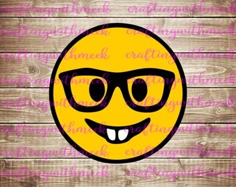 Nerd Emoji SVG- Cricut Explore - Design Space