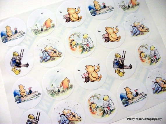 Winnie the Pooh Sticker Sheet Winnie Friends Pooh Bear