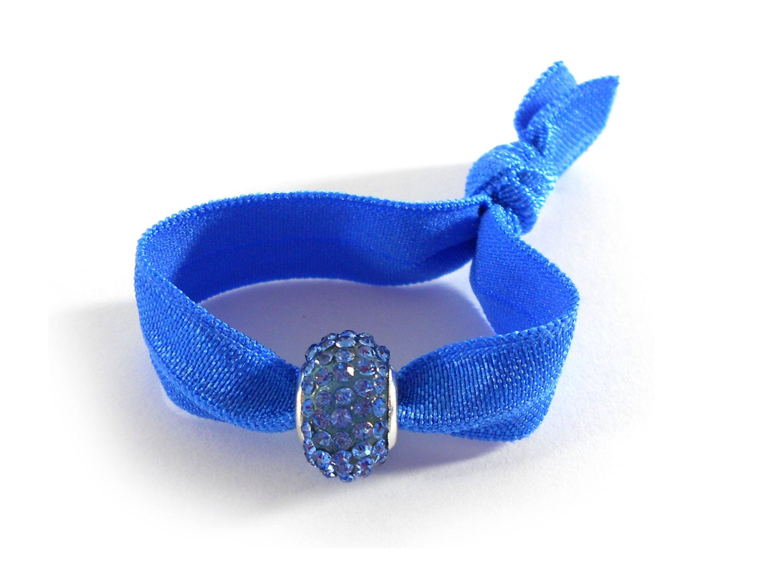 Elegant Hair Tie Bracelet Ponytail Holder In Royal Blue By Otwist   Il Fullxfull.843237285 Swjd 