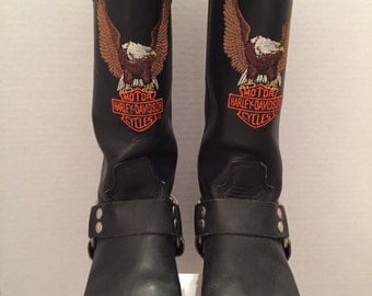 Items similar to Harley Davidson boots on Etsy