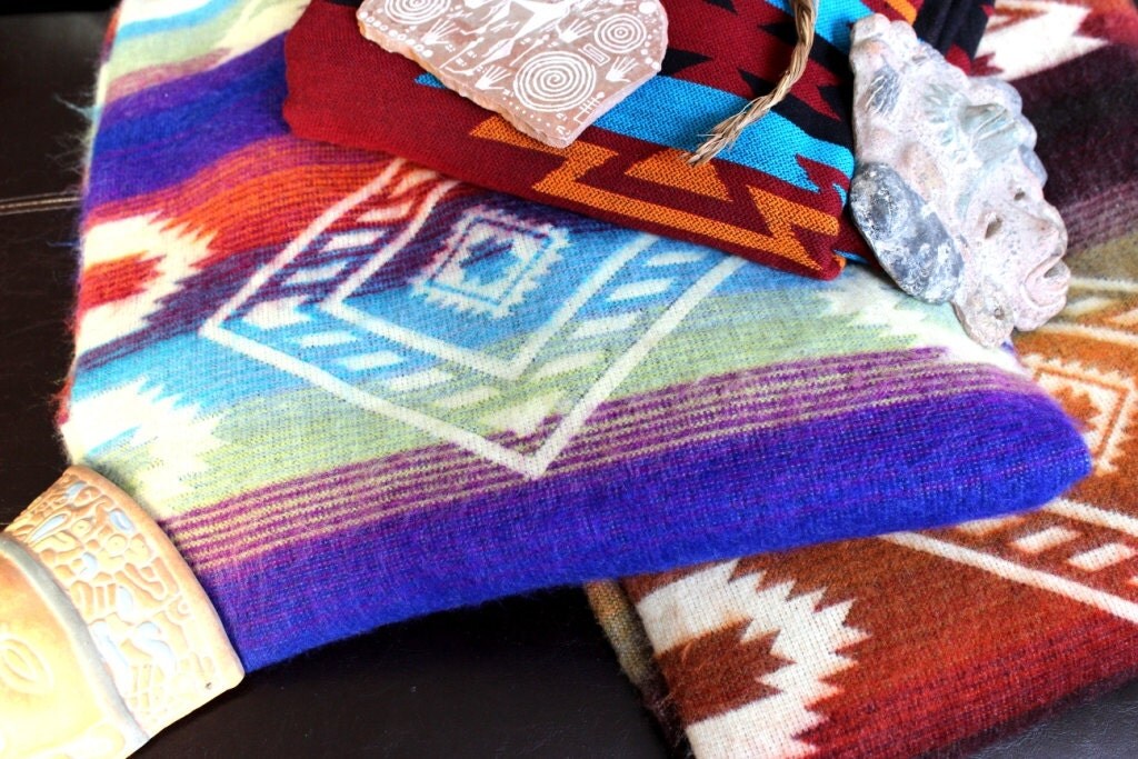 Bedding Native American Blankets/Fabric by AngelienArts on Etsy