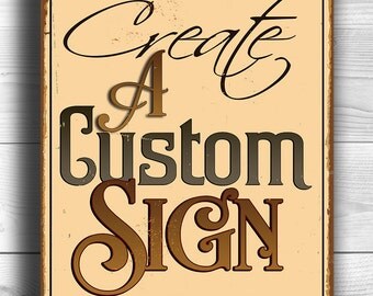 Vintage style and Classic Metal Signs by ClassicMetalSigns on Etsy