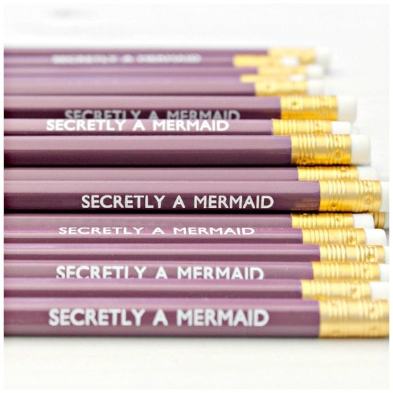 Secretly a Mermaid Pencils