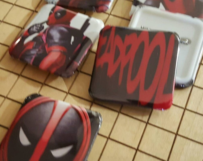 Button pins, Deadpool, Comics, Pin Backs, Backpack Pins, Deadpool Gifts