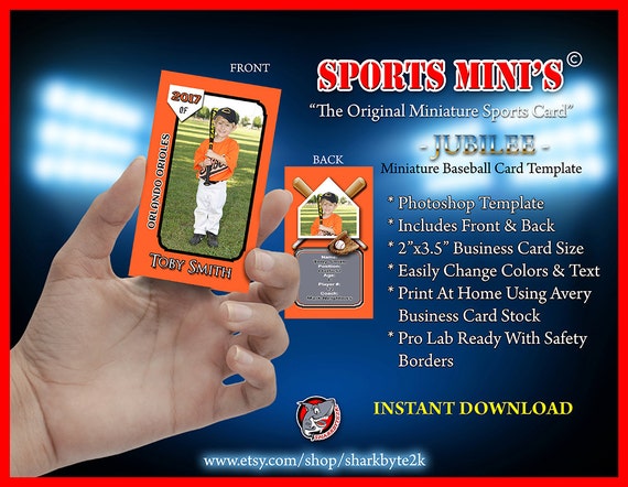 Miniature Baseball Card Shop Template For Printing On