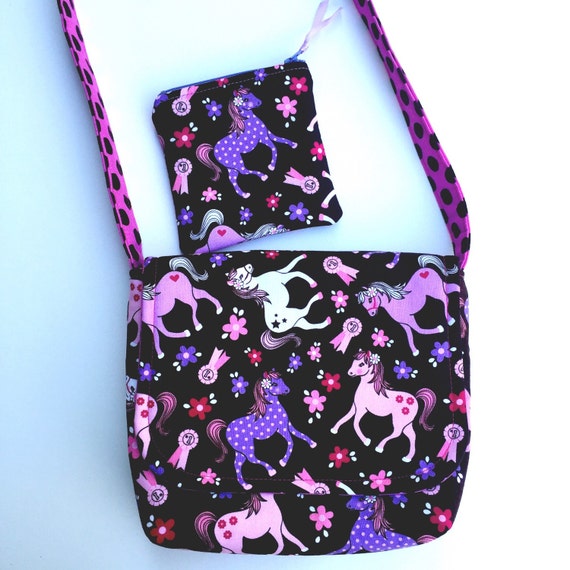 Horses Toddler Messenger Bag Set/Pony by ZelenasCreations on Etsy