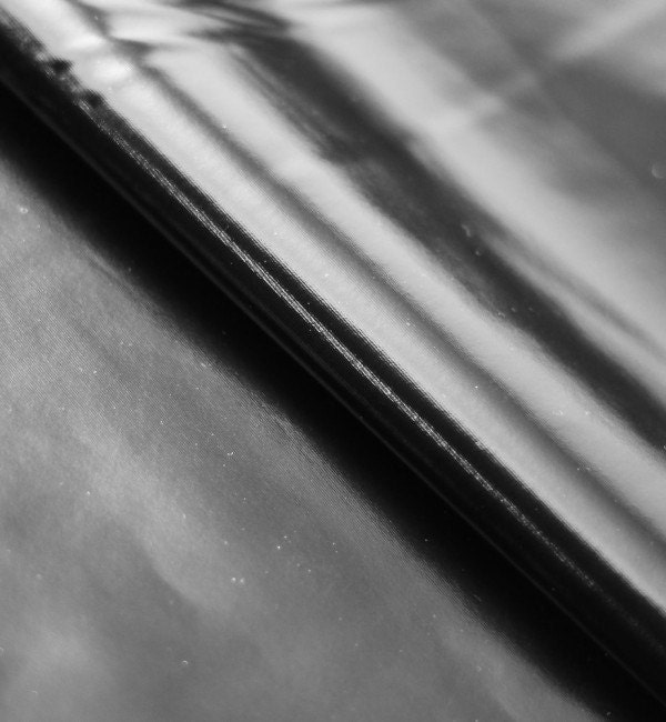 Stretch Fabric Four way Stretch PVC, Black High Gloss Four Way Stretch Vinyl Fabric by the