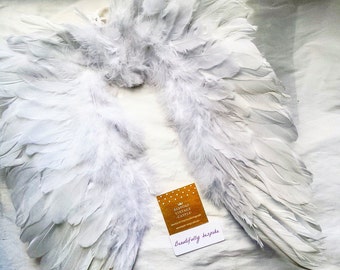 Feather angel wings, feathered wings,birthday,bird wings, Christmas, cupid, valentines day, halloween, feather wings, angel, angel wings