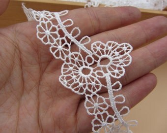 4.5cm White lace trim for DIY sewing,white lace trimming