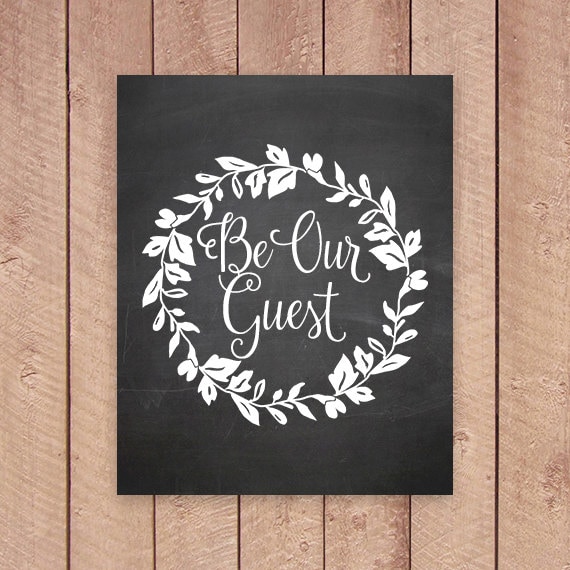 Be Our Guest Sign Printable Art Print 8x10 By PaperCanoePrintables be-our-guest-sign-printable-art-print-8x10-by-papercanoeprintables
