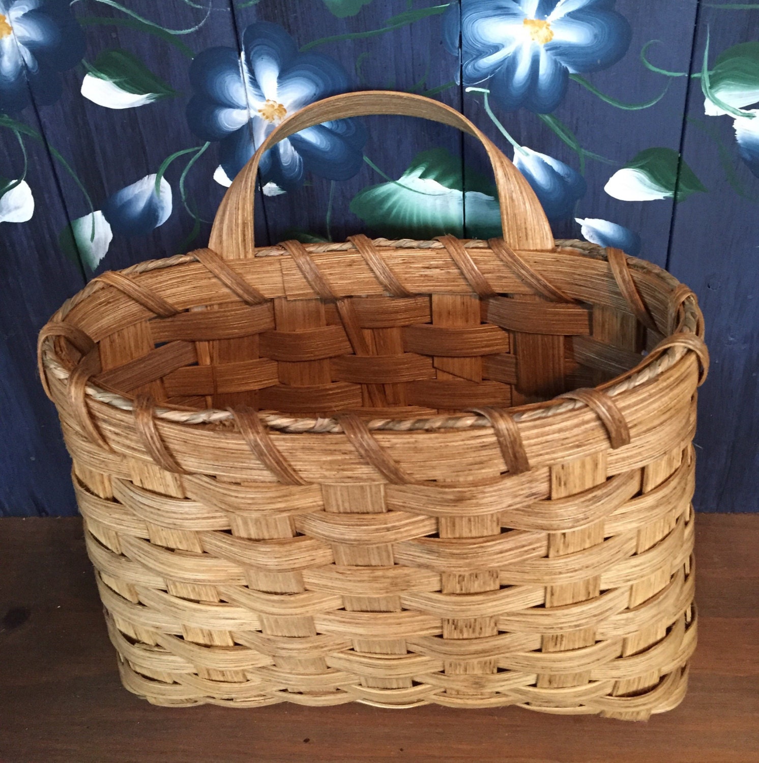 Handmade Basket Large Pocket Basket Wall Basket Mail