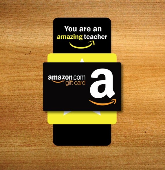 Amazon Teacher Card You're an Amazing Teacher Gift Tag