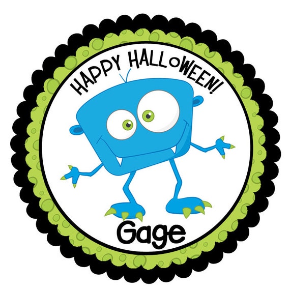 personalized halloween stickers halloween by thepaperislands