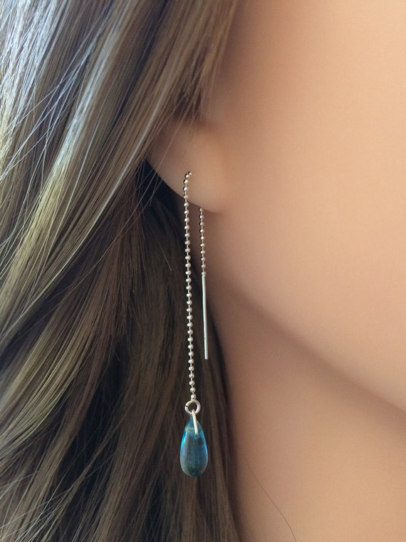 Chain Earrings Threader Earrings Chain Earring Ear