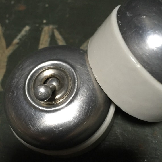 Pair of French Vintage Light Switches