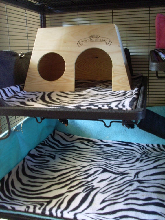 Critter nation fleece cage liner set with side guards custom