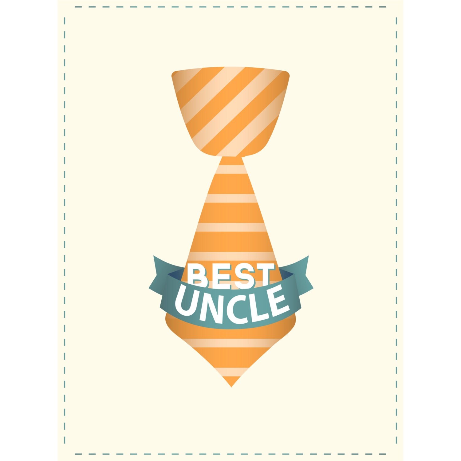 best uncle tie printable card instant download downloadable