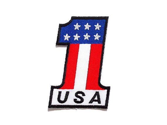 No.1 Number One American Flag Flag of America by LikePatches