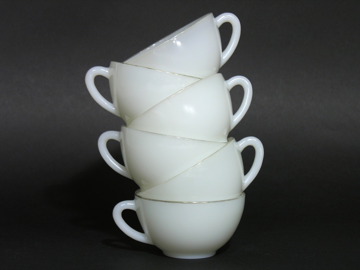 Arcopal French Coffee Cups Milk Glass Coffee Cups Made in