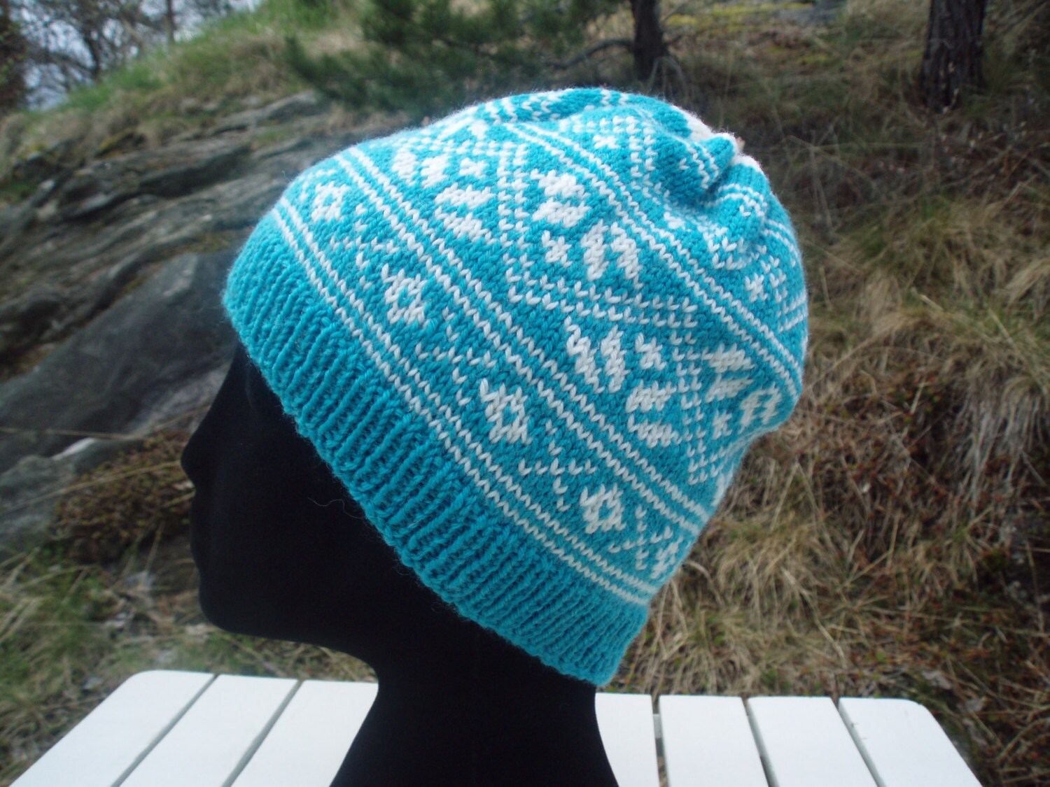 Winter hat in traditional Norwegian design 1505
