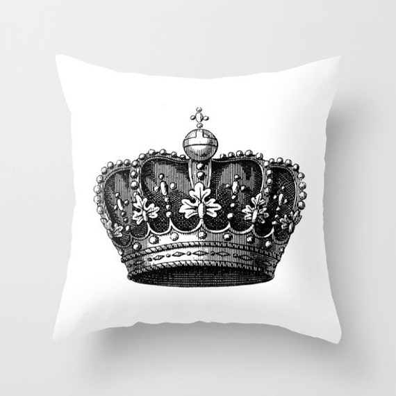 Royal Crown Pillow Vintage Crown Throw Pillow Crown