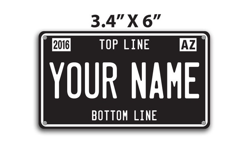 Custom Mini License Plate personalized for by SpaceCraftLounge