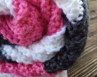 Crochet Chevron Baby Blanket-Custom-Multiple Sizes