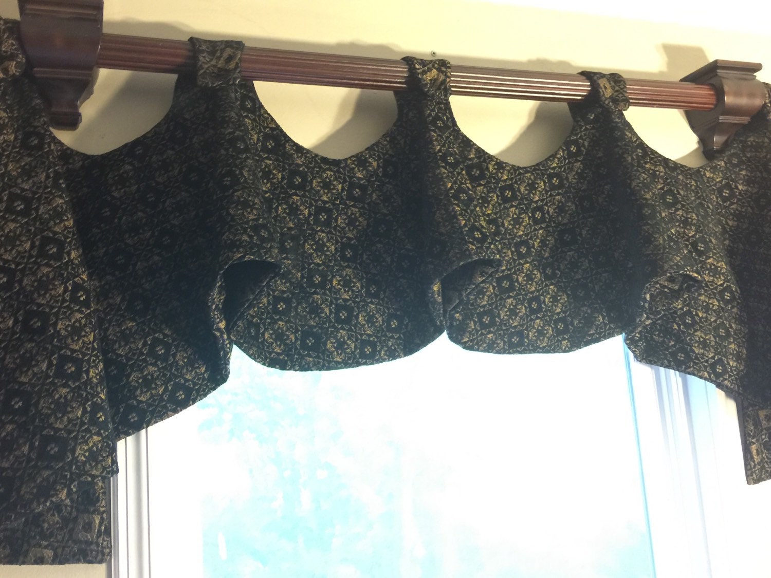 Window Valance Tab Swag window valance formal tab valance