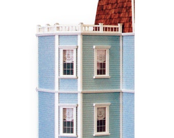 unpainted dollhouse