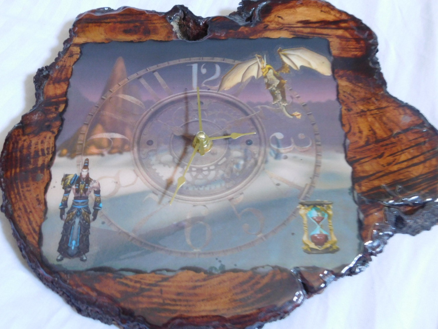 World of Warcraft inspired handmade wall clock Nozdormu clock