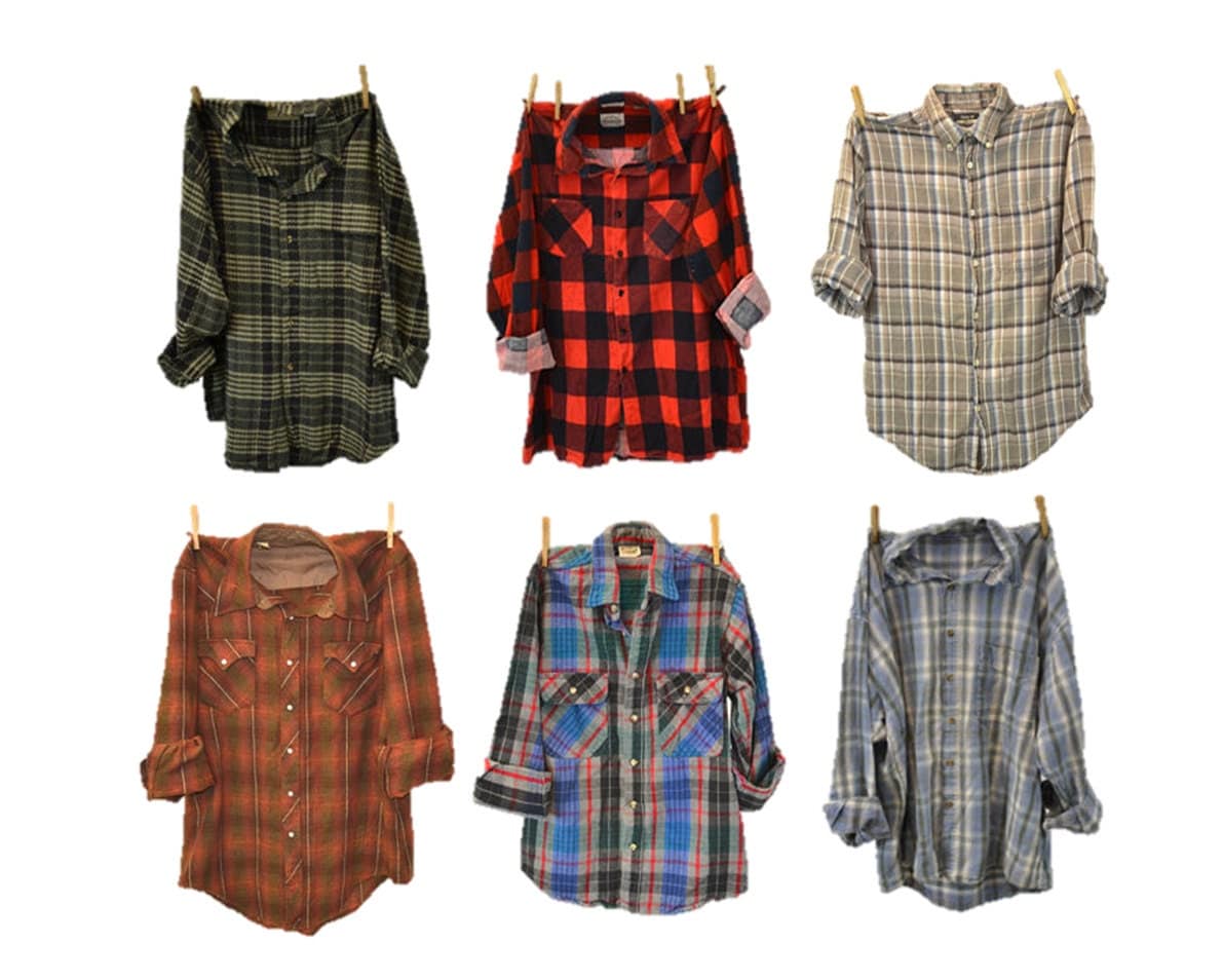 oversized grunge flannel