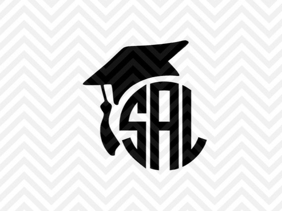 Download Graduation Cap Monogram Letters Not by KristinAmandaDesigns