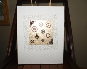 Steampunk Gift Bag - Industrial Design - Groomsmen Gift Bag