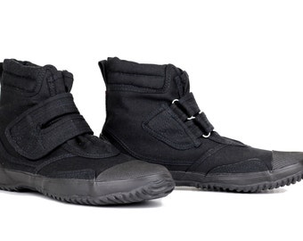 Fugu Ka-Ni cool japanese boots VEGAN black UNISEX
